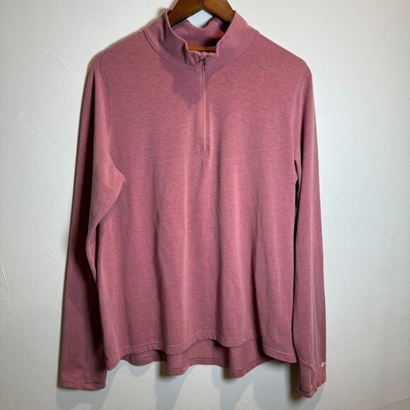 Carhartt Force Delmont Quarter Zip Brick Dust Heather Women's Size XL - Picture 1 of 16